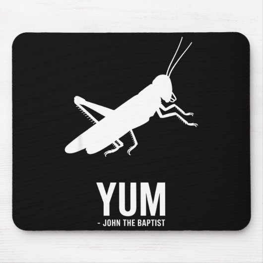 Locust John The Baptist Funny Christian New Testam Mousepad (Vorne)