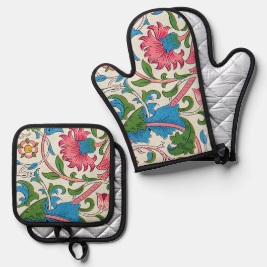Lodden, William Morris Ofenhandschuh & Topflappen-Set (Vorderseite/Rückseite)