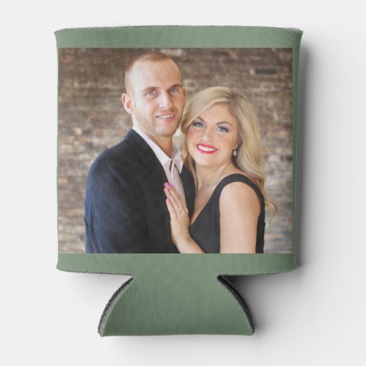 Loden Frost Personalisiert 2 Foto doppelseitig Dosenkühler (Vorderseite)
