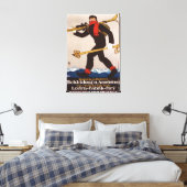 Loden Ski Kleidung Skiwerbung Poster Leinwanddruck (Insitu (Schlafzimmer))