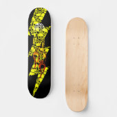 lodernde Bolzenschädel Skateboard (Vorderseite)