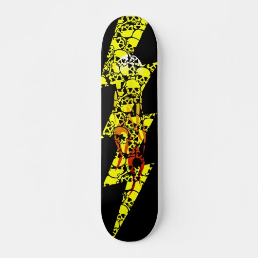 lodernde Bolzenschädel Skateboard (Vorne)