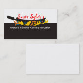 Lodernde Bratpfanne Visitenkarte (Vorne/Hinten)