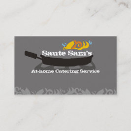 Lodernde Bratpfanne Visitenkarte