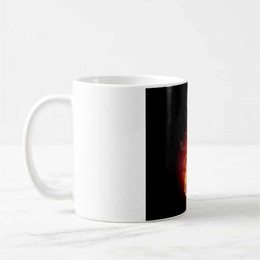 Lodernde Felsengitarre Kaffeetasse (Links)