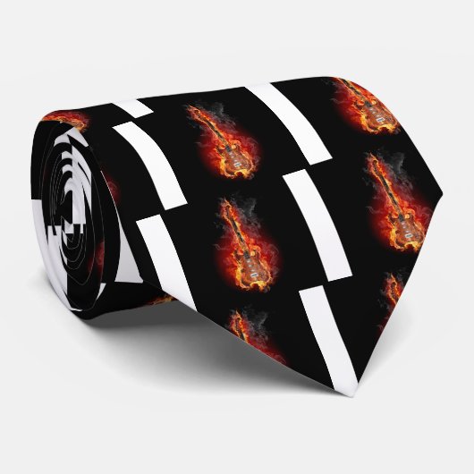 Lodernde Felsengitarre Krawatte (Gerollt)