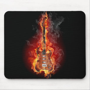 Lodernde Felsengitarre Mousepad