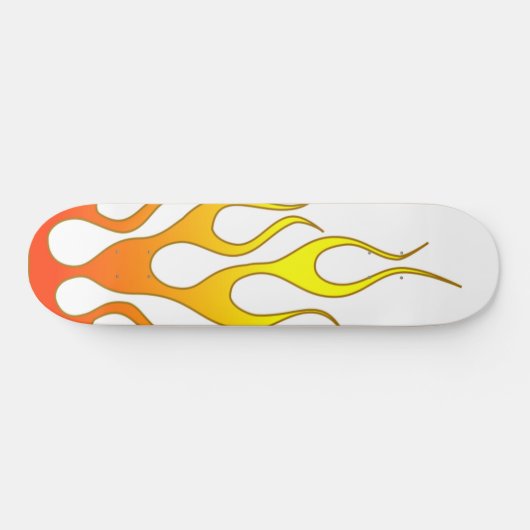 Lodernde Feuer-Strahlen Skateboard (Horizontal)