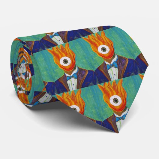 Lodernde formale Augapfel-Krawatte Krawatte (Gerollt)