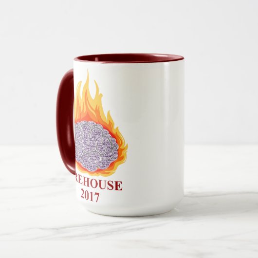 Lodernde Gehirn-Tasse AMF Tasse (Vorderseite Links)