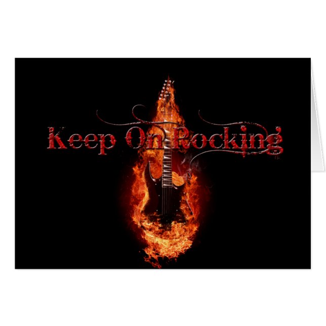 Lodernde Gitarre (Vorderseite (Horizontal))