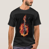 Lodernde Gitarre T-Shirt (Vorderseite)