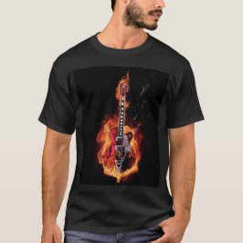 Lodernde Gitarre T-Shirt