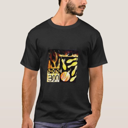 LODERNDE KERBE des BOWLINGS-SHIRT-300 DURCH Teo T-Shirt (Vorderseite)