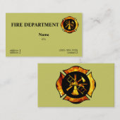 Lodernde Malteserkreuz-Visitenkarte 1 Visitenkarte (Vorne/Hinten)