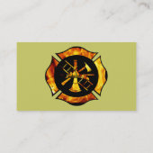 Lodernde Malteserkreuz-Visitenkarte 1 Visitenkarte (Rückseite)