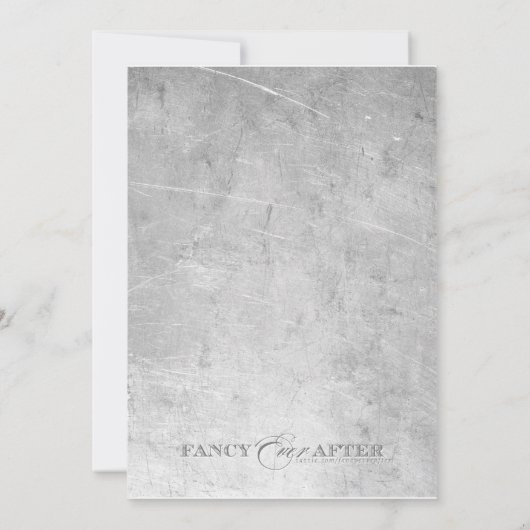 Lodernde Radfahrer-Hochzeit Einladung (Rückseite)