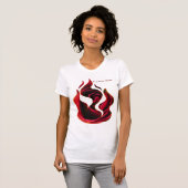 Lodernde Rose T-Shirt (Vorne ganz)