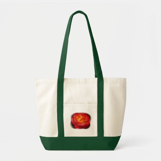Lodernde Rosen-Tasche Tragetasche (Vorne)