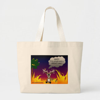 Lodernde Rotwild-Tasche Jumbo Stoffbeutel