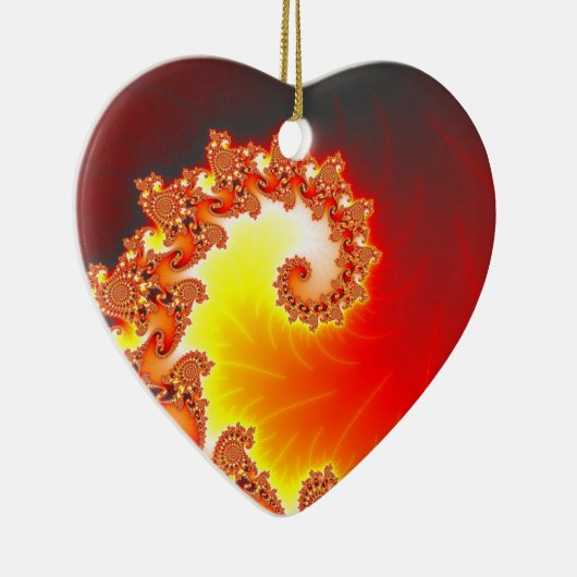 Lodernde Tentakel - Fraktal-Kunst Keramik Ornament (Rechts)