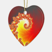 Lodernde Tentakel - Fraktal-Kunst Keramik Ornament (Links)