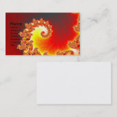 Lodernde Tentakel - Fraktal-Kunst Visitenkarte (Vorne/Hinten)