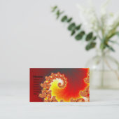 Lodernde Tentakel - Fraktal-Kunst Visitenkarte (Stehend Vorderseite)