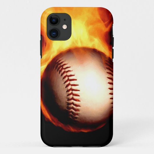 Lodernder Baseball Case-Mate iPhone Hülle (Rückseite)