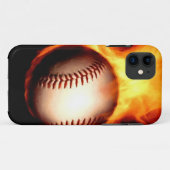 Lodernder Baseball Case-Mate iPhone Hülle (Rückseite (Horizontal))