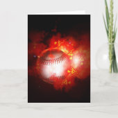 Lodernder Baseball Karte (Vorderseite)