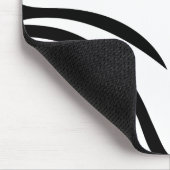 Lodernder Basketball Schwarzweiss Mousepad (Ecke)