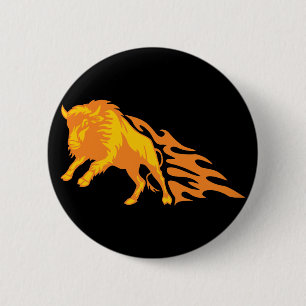 Lodernder Bison #3 Button