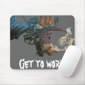lodernder Drache, erhalten zu arbeiten Mousepad (Mit Mouse)