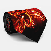 Lodernder Drache Krawatte (Gerollt)