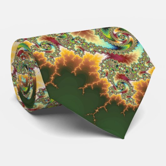 Lodernder Drache (Krawatte) Krawatte (Gerollt)