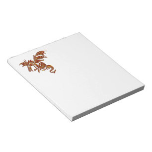 Lodernder Drache Notizblock