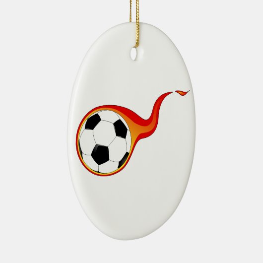 Lodernder Fußball Keramikornament (Rechts)