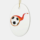 Lodernder Fußball Keramikornament (Links)
