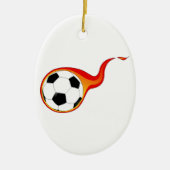 Lodernder Fußball Keramikornament (Vorne)