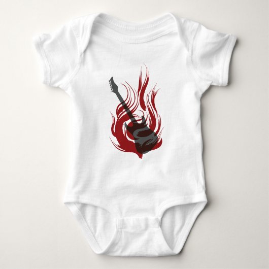 Lodernder Gitarren-T - Shirt (Vorderseite)