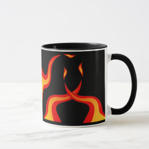 lodernder Korbball Tasse