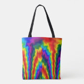 Lodernder Regenbogen Tasche (Rückseite)