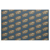 Lodernder Schädel-glückliche Würfel Stoff (Fat Quarter (45,7 x 55,9 cm))