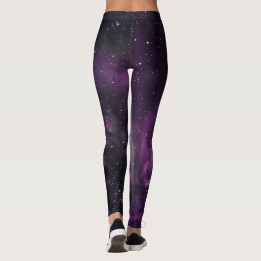 Lodernder Stern-Nebelfleck Leggings (Rückseite)