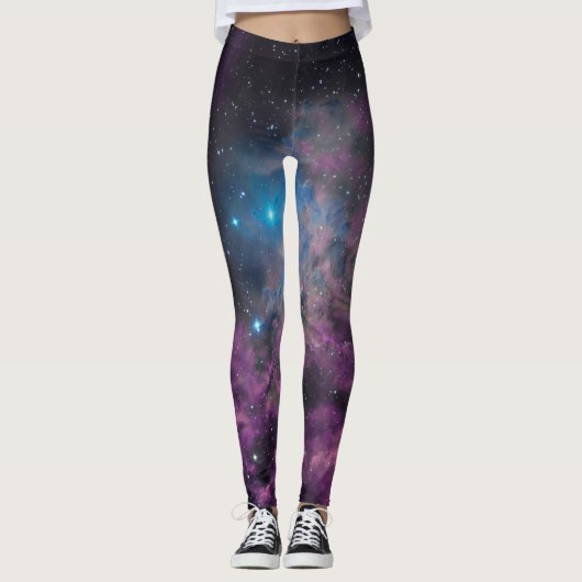 Lodernder Stern-Nebelfleck Leggings (Vorderseite)