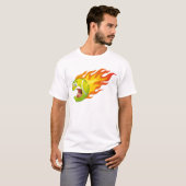Lodernder Tennisball T-Shirt (Vorne ganz)