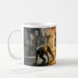 Lodernder Tigerblick Urbane Stärke Kunstbecher Kaffeetasse