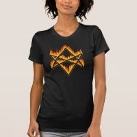 Lodernder Unicursal Hexagram-T - Shirt