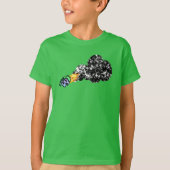 Lodernder Zombiekopf T-Shirt (Vorderseite)